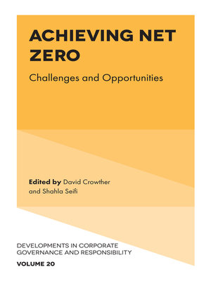 cover image of Achieving Net Zero